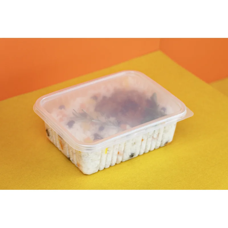Pote Retangular 1.000ml PP Cristal SKU G305CR - embalagem Galvanotek