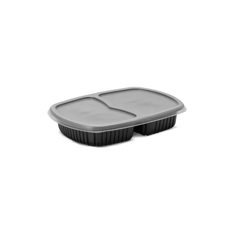 Bandeja Refeicao 2 Divisorias PP - 1.150ml SKU G322BRSF - embalagem Galvanotek