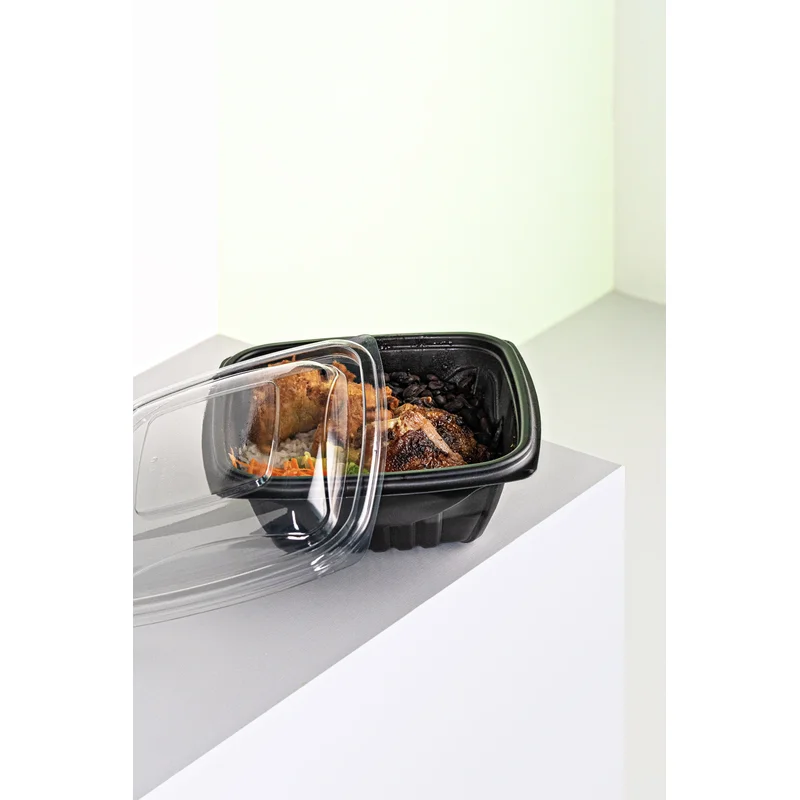 Bandeja Multiuso 1.300ml PET preto SKU G337PR - embalagem Galvanotek