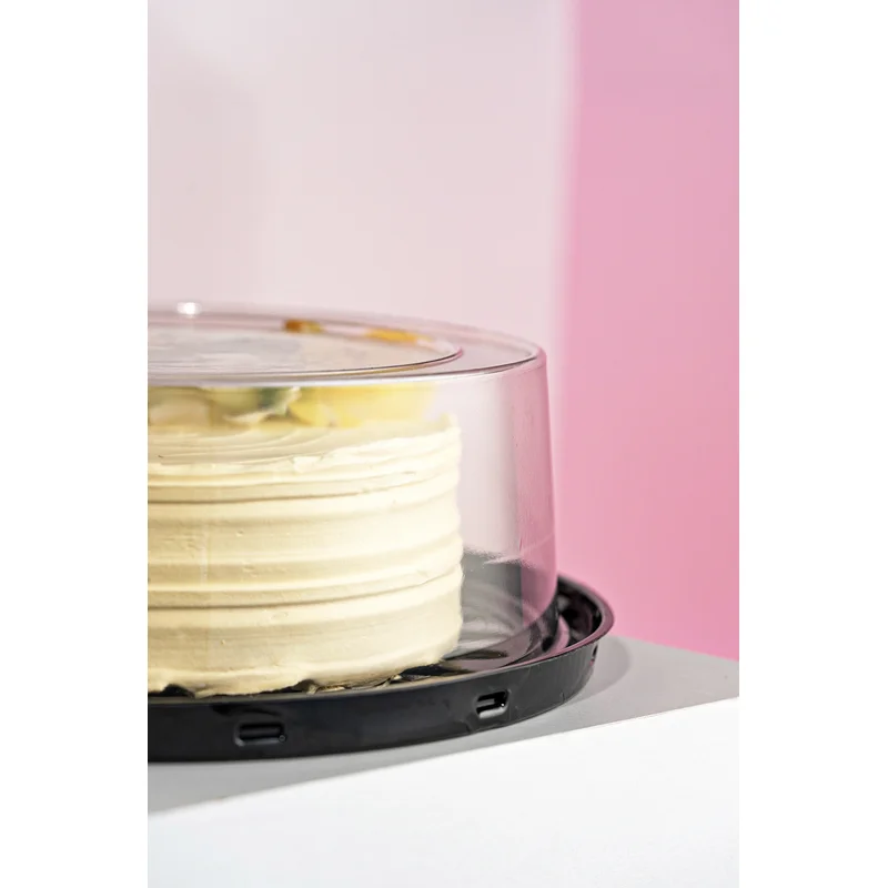 Torta Pequena 1,2kg PET Preto SKU G37CTPR - embalagem Galvanotek
