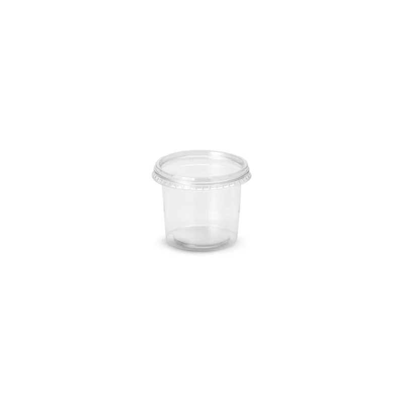 Pote PET diametro 10cm 350ml SKU G710350POTECR - embalagem Galvanotek